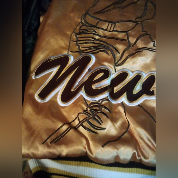 Veezo New York O3 International Players Club Satin Jacket Men's XL Gold NWT - Picture 11 of 15